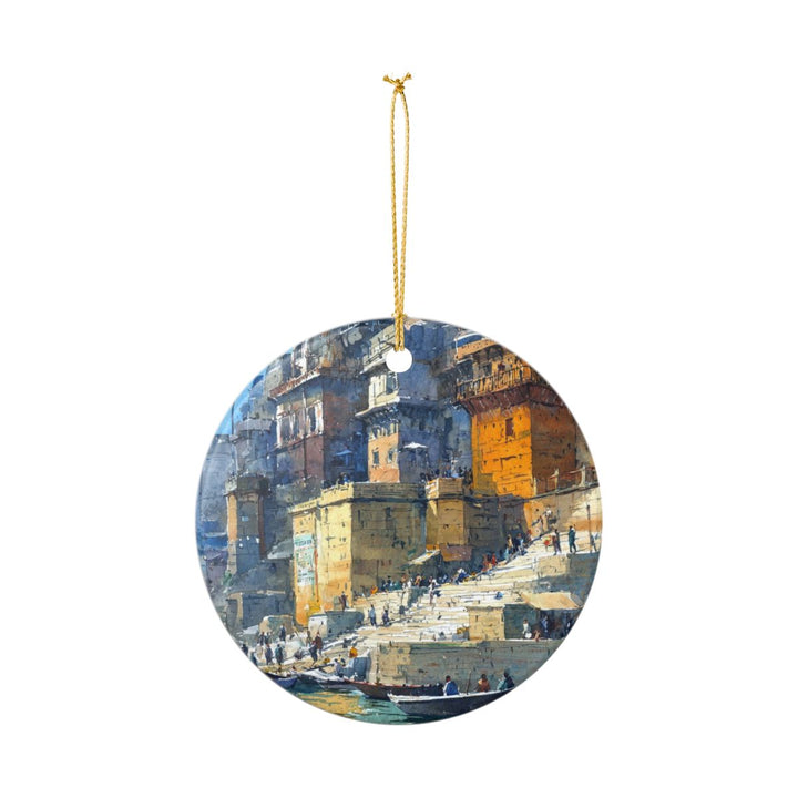 Varanasi India Ornament: Unique Varanasi Souvenir, Varanasi India Xmas Decor, and Authentic Varanasi Gift