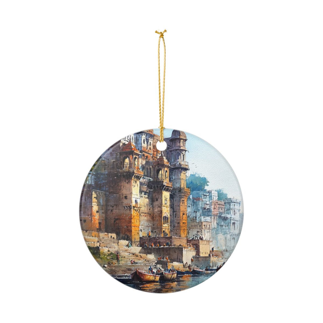 Varanasi India Ornament: Unique Varanasi Souvenir, Varanasi India Xmas Decor, and Authentic Varanasi Gift