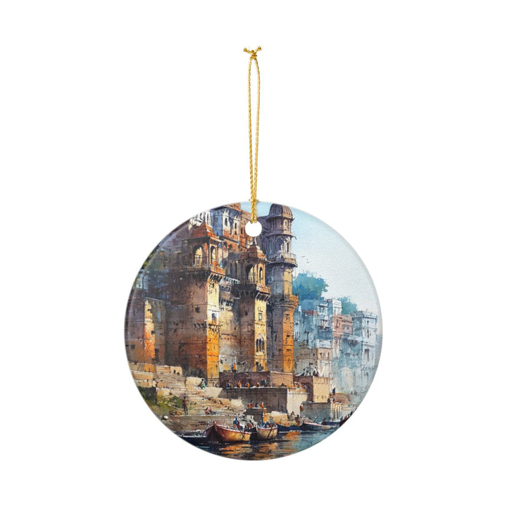 Varanasi India Ornament: Unique Varanasi Souvenir, Varanasi India Xmas Decor, and Authentic Varanasi Gift