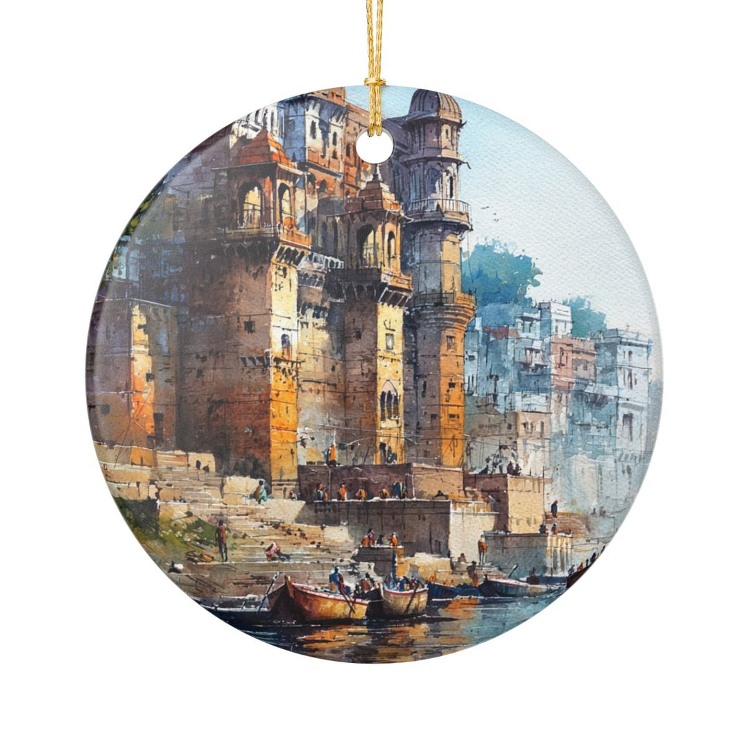 Varanasi India Ornament: Unique Varanasi Souvenir, Varanasi India Xmas Decor, and Authentic Varanasi Gift