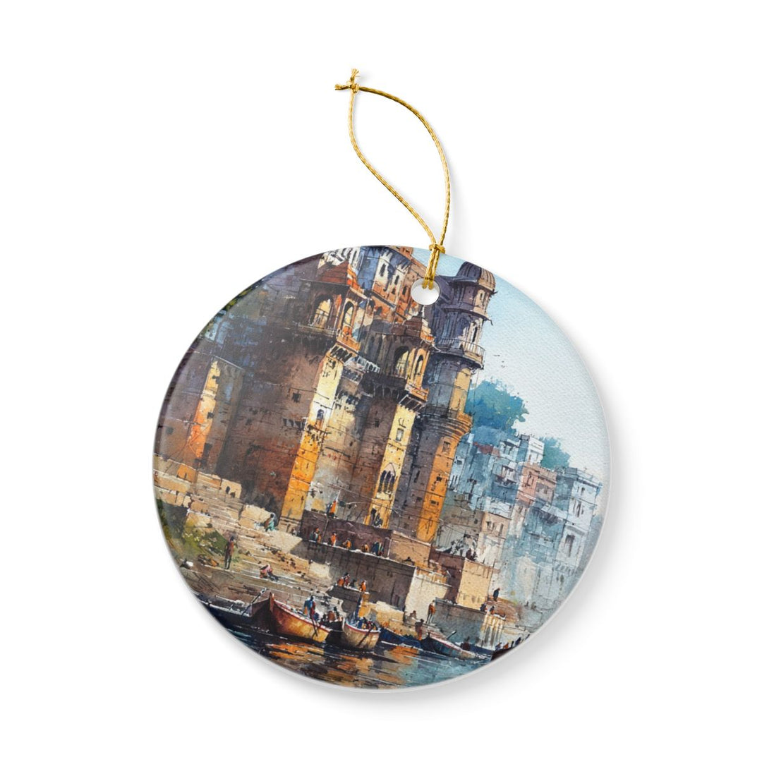 Varanasi India Ornament: Unique Varanasi Souvenir, Varanasi India Xmas Decor, and Authentic Varanasi Gift