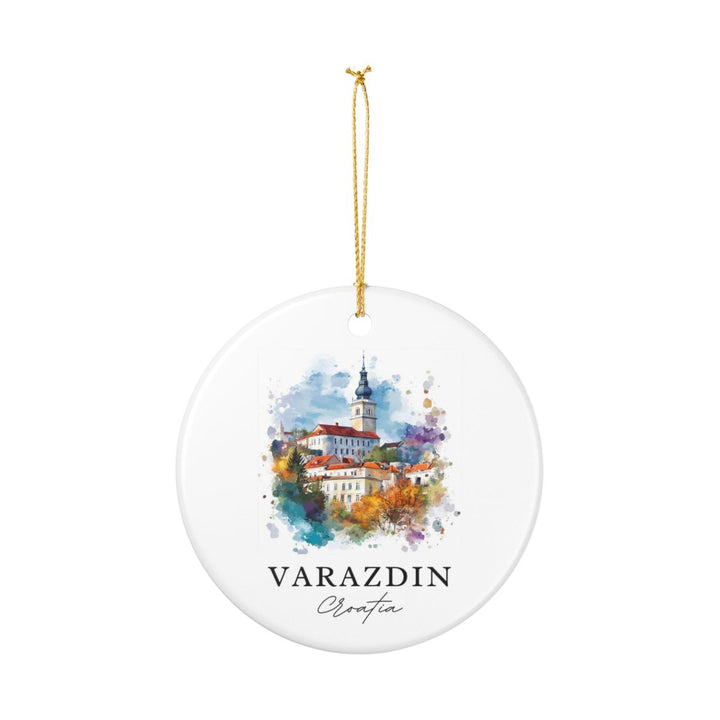 Varazdin Croatia Ornament: Unique Varazdin Souvenir, Varazdin Croatia Xmas Decor, and Authentic Varazdin Gift
