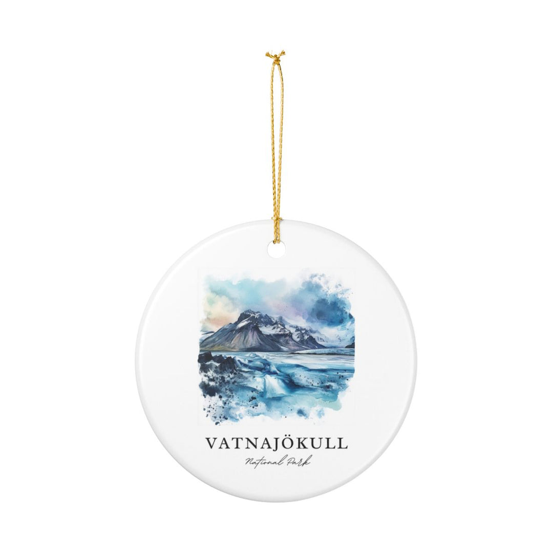 Vatnajokull National Park Ornament: Unique Vatnajokull National Park Souvenir, Vatnajokull National Park Xmas Decor, and Authentic Vatnajokull National Park Gift
