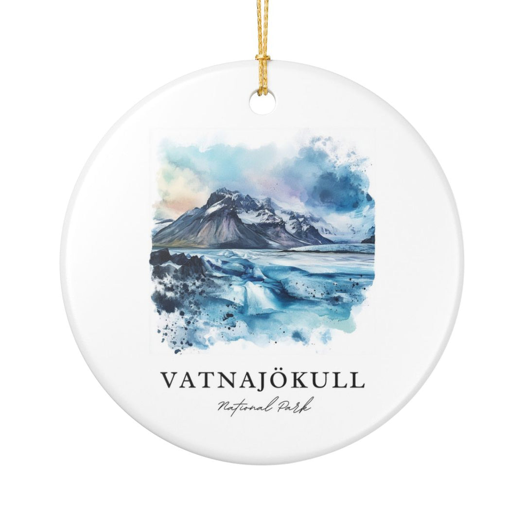 Vatnajokull National Park Ornament: Unique Vatnajokull National Park Souvenir, Vatnajokull National Park Xmas Decor, and Authentic Vatnajokull National Park Gift