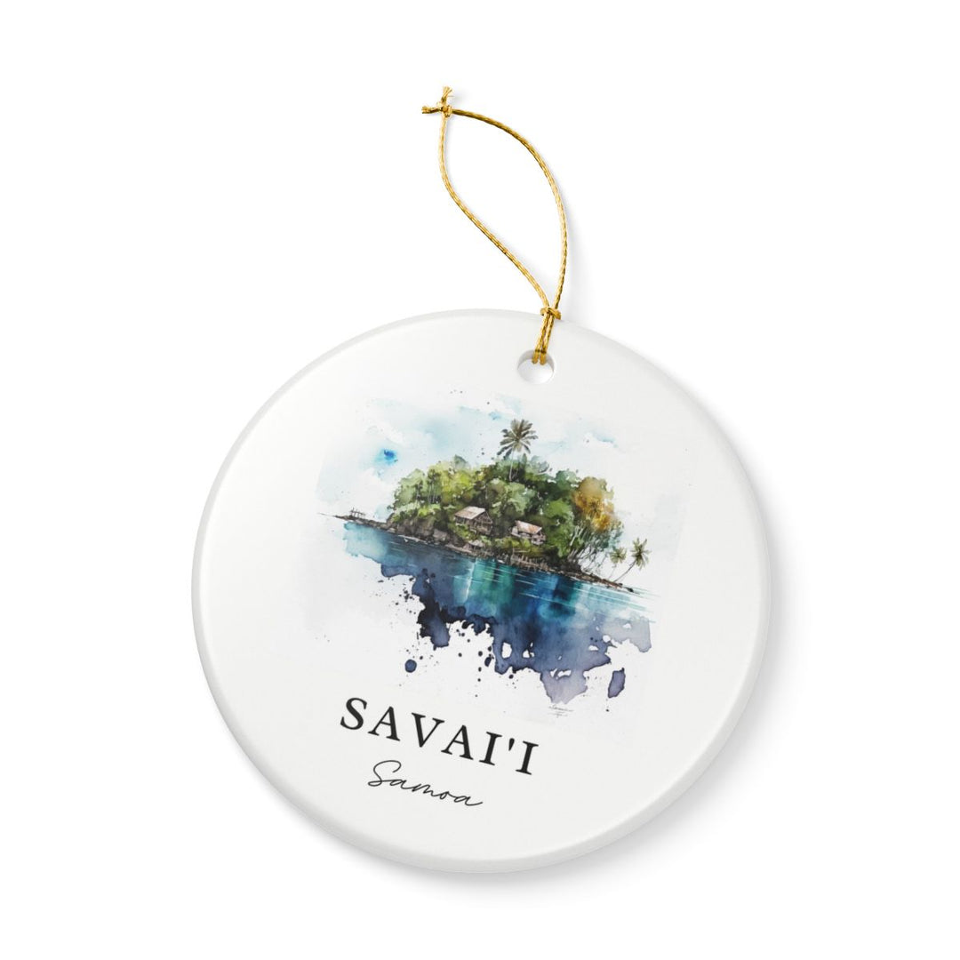 Vavaii Samoa Ornament: Unique Vavaii Samoa Souvenir, Vavaii Samoa Xmas Decor, and Authentic Vavaii Samoa Gift