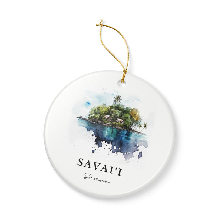 Vavaii Samoa Ornament: Unique Vavaii Samoa Souvenir, Vavaii Samoa Xmas Decor, and Authentic Vavaii Samoa Gift