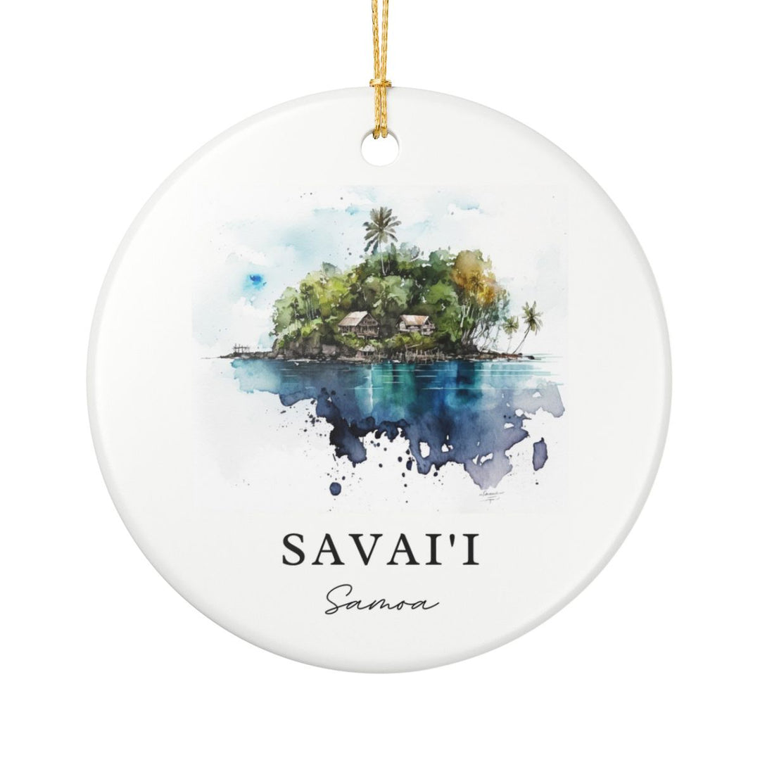 Vavaii Samoa Ornament: Unique Vavaii Samoa Souvenir, Vavaii Samoa Xmas Decor, and Authentic Vavaii Samoa Gift