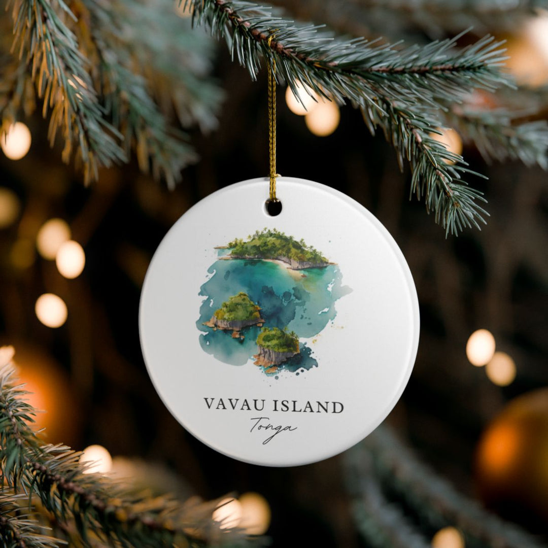 Vavau Island Tonga Ornament: Unique Vavau Island Tonga Souvenir, Vavau Island Tonga Xmas Decor, and Authentic Vavau Island Tonga Gift