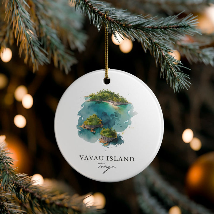 Vavau Island Tonga Ornament: Unique Vavau Island Tonga Souvenir, Vavau Island Tonga Xmas Decor, and Authentic Vavau Island Tonga Gift