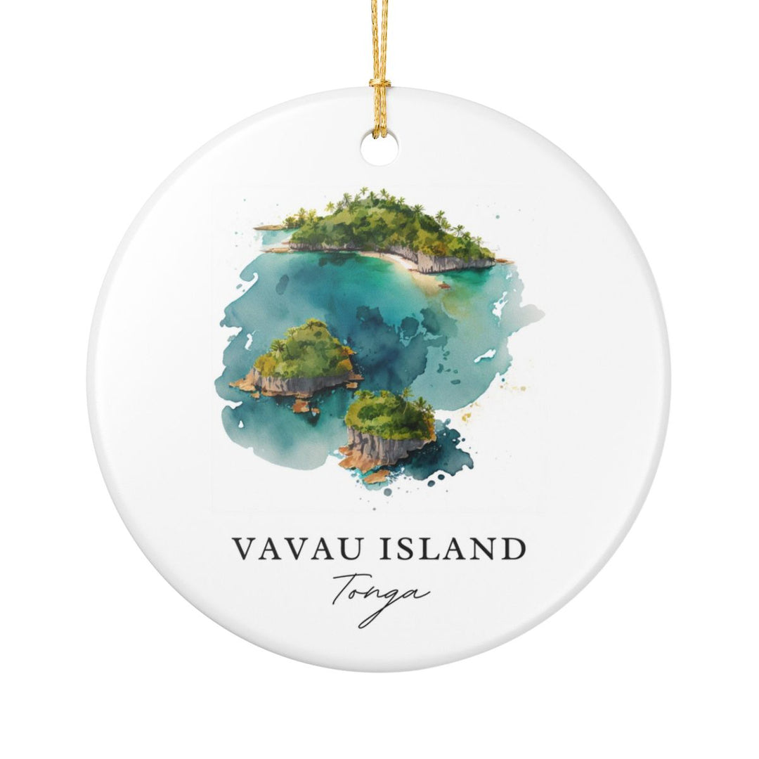 Vavau Island Tonga Ornament: Unique Vavau Island Tonga Souvenir, Vavau Island Tonga Xmas Decor, and Authentic Vavau Island Tonga Gift