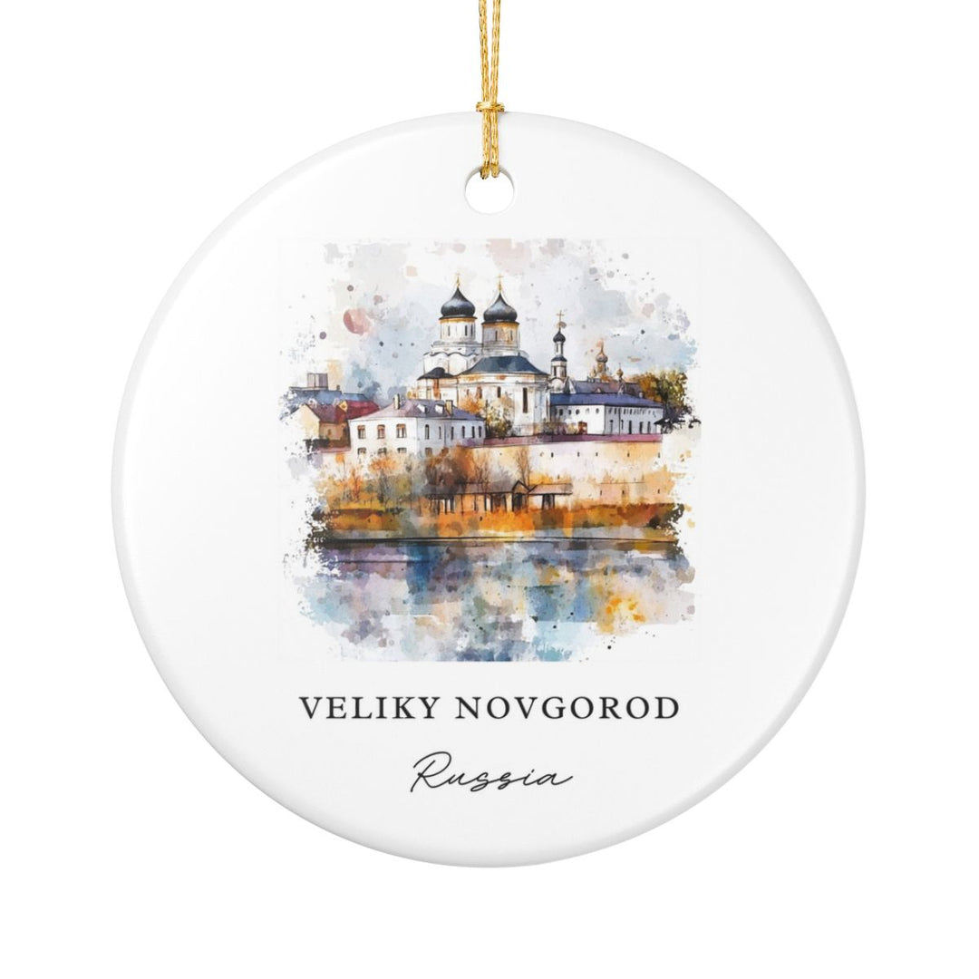 Veliky Novgorod Russia Ornament: Unique Veliky Novgorod Souvenir, Veliky Novgorod Russia Xmas Decor, and Authentic Veliky Novgorod Gift