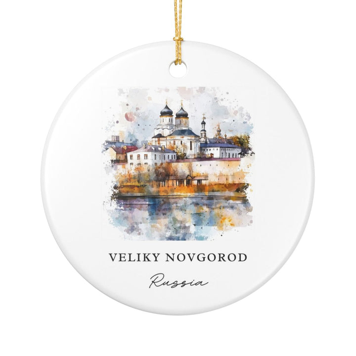 Veliky Novgorod Russia Ornament: Unique Veliky Novgorod Souvenir, Veliky Novgorod Russia Xmas Decor, and Authentic Veliky Novgorod Gift