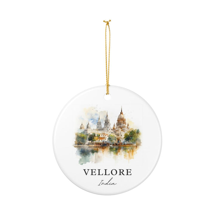 Vellore India Ornament: Unique Vellore Souvenir, Vellore India Xmas Decor, and Authentic Vellore Gift