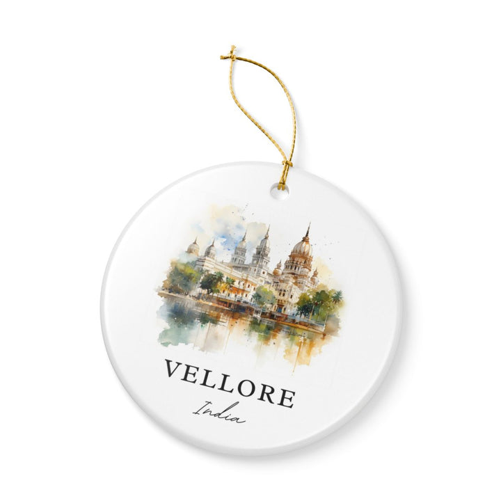 Vellore India Ornament: Unique Vellore Souvenir, Vellore India Xmas Decor, and Authentic Vellore Gift