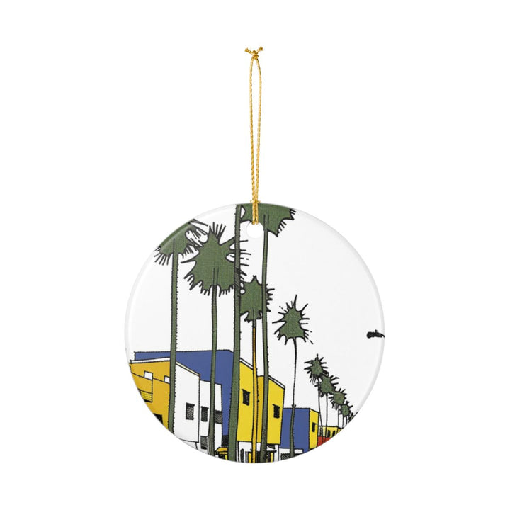 Venice Beach California USA Ornament: Unique Venice Beach Souvenir, Venice Beach California Xmas Decor, and Authentic Venice Beach Gift