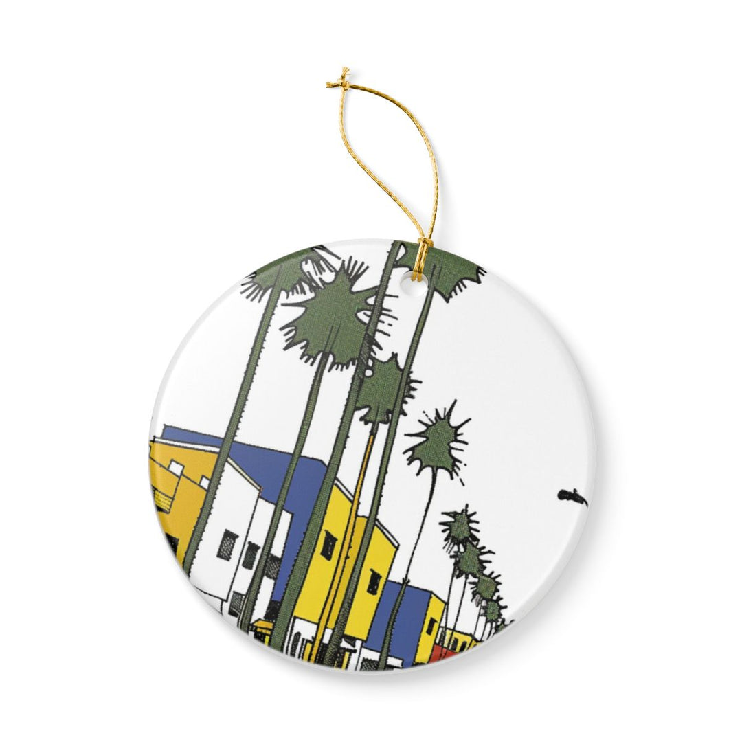 Venice Beach California USA Ornament: Unique Venice Beach Souvenir, Venice Beach California Xmas Decor, and Authentic Venice Beach Gift