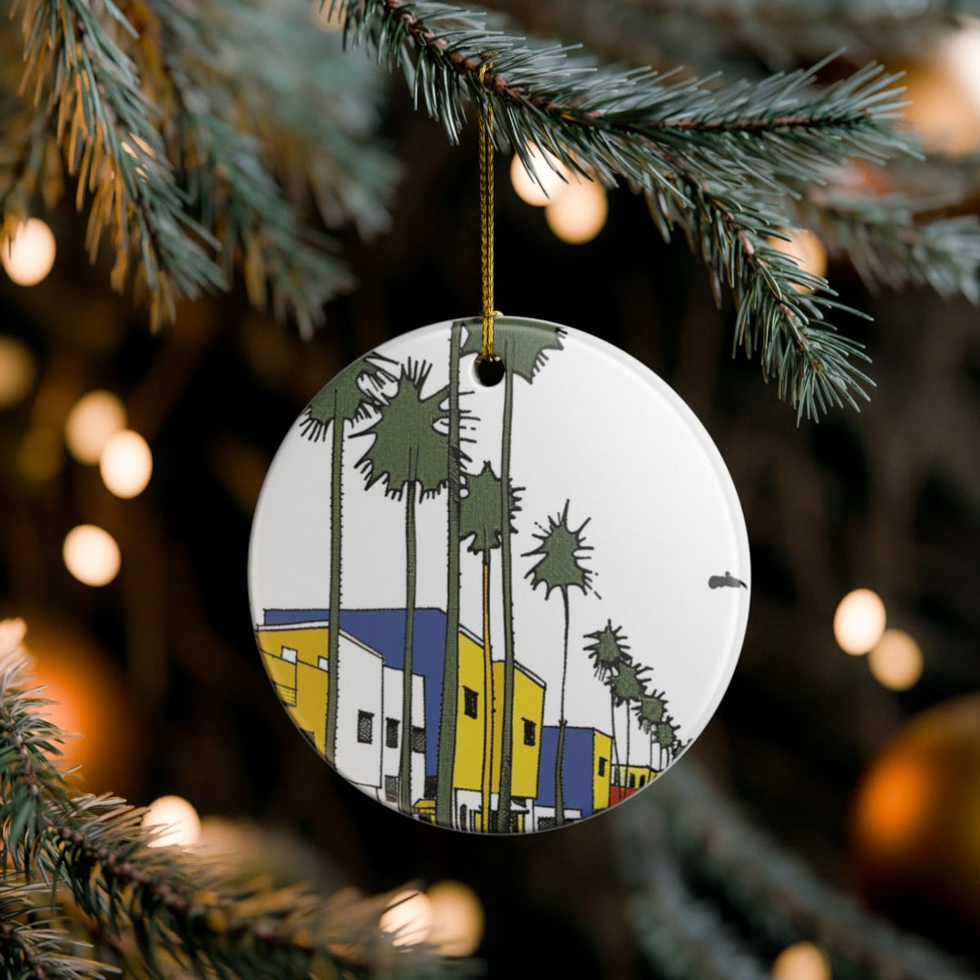 Venice Beach California USA Ornament: Unique Venice Beach Souvenir, Venice Beach California Xmas Decor, and Authentic Venice Beach Gift
