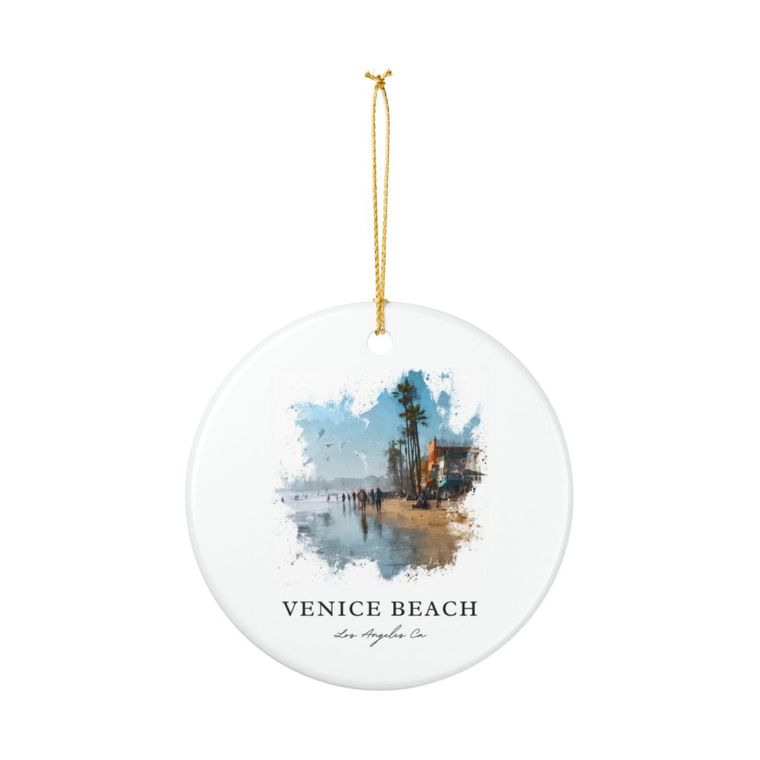 Venice Beach los Angeles CA Ornament: Unique Venice Beach los Angeles Souvenir, Venice Beach los Angeles California Xmas Decor