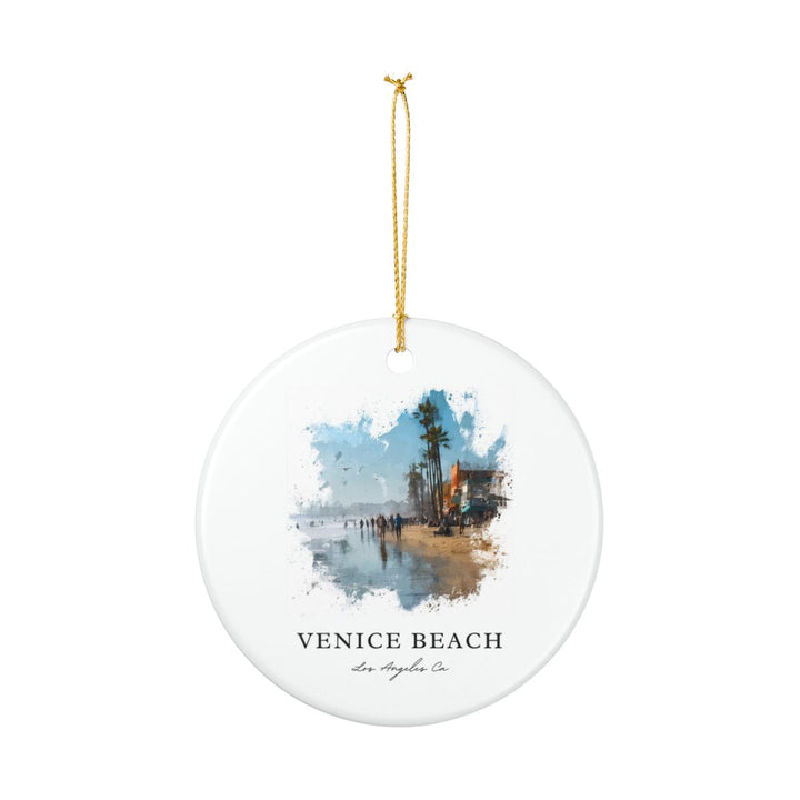 Venice Beach los Angeles CA Ornament: Unique Venice Beach los Angeles Souvenir, Venice Beach los Angeles California Xmas Decor