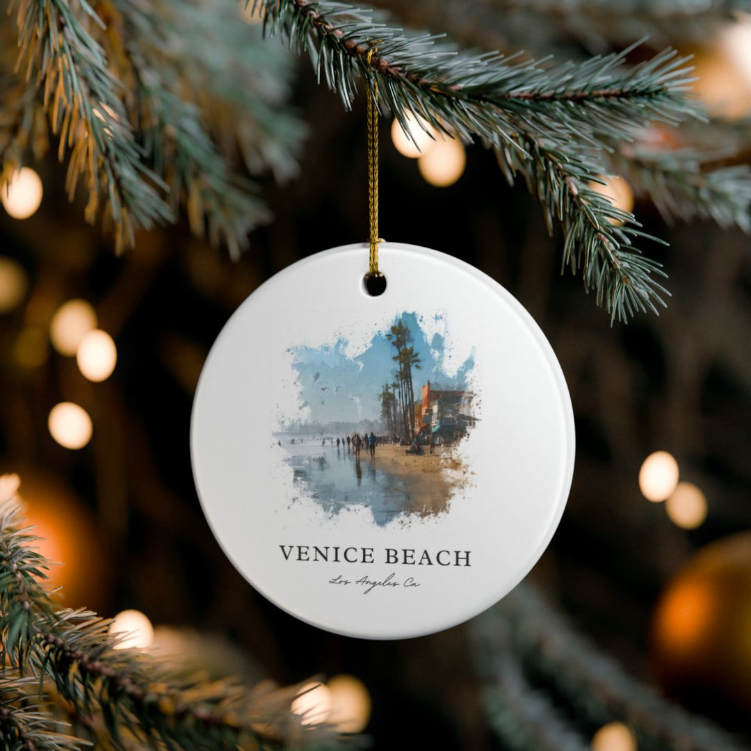 Venice Beach los Angeles CA Ornament: Unique Venice Beach los Angeles Souvenir, Venice Beach los Angeles California Xmas Decor