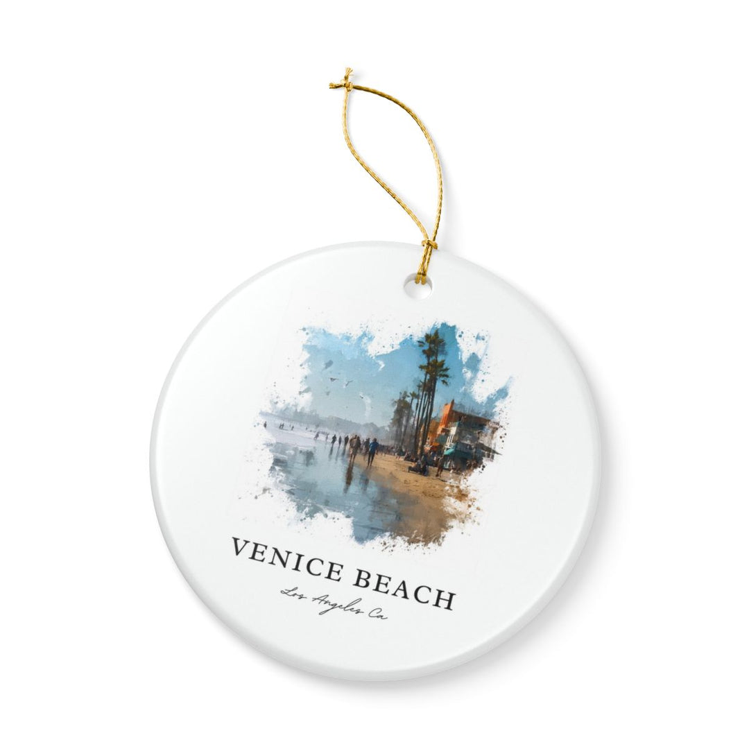 Venice Beach los Angeles CA Ornament: Unique Venice Beach los Angeles Souvenir, Venice Beach los Angeles California Xmas Decor