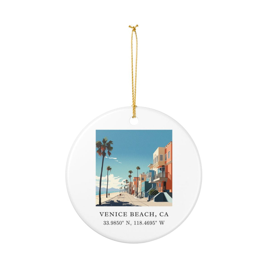Venice Beach Ornament: Unique Venice Beach Souvenir, Venice Beach Xmas Decor, and Authentic Venice Beach Gift