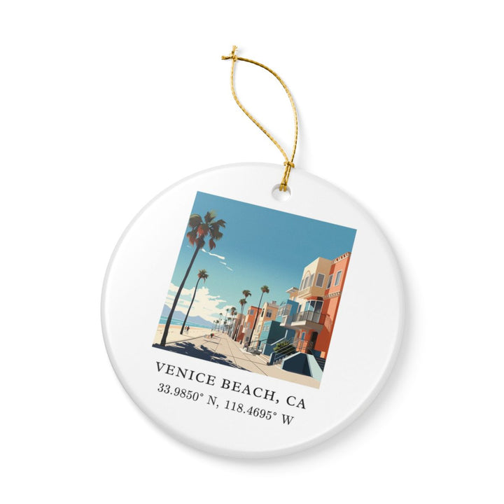 Venice Beach Ornament: Unique Venice Beach Souvenir, Venice Beach Xmas Decor, and Authentic Venice Beach Gift