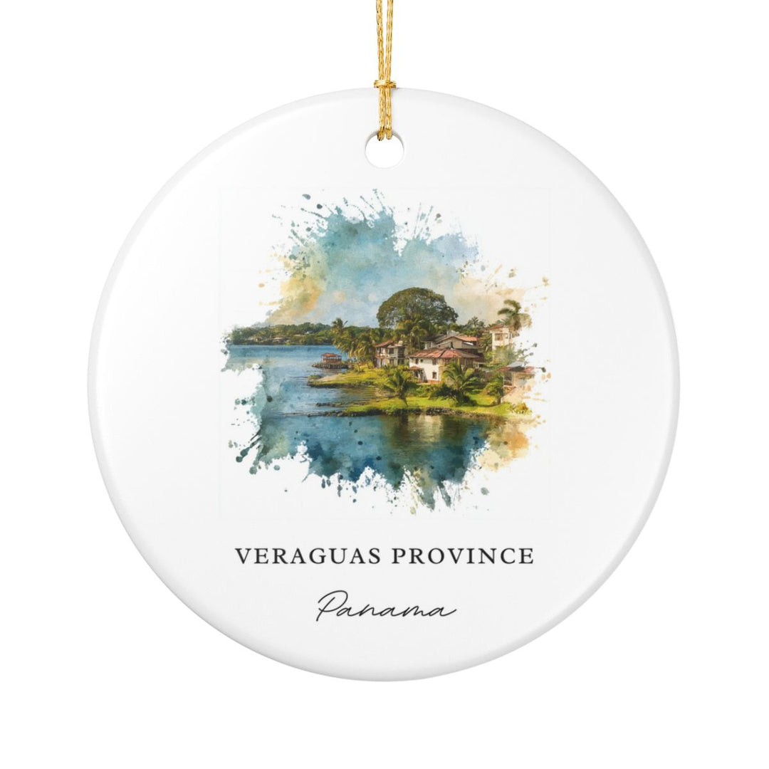 Veraguas Panama Ornament: Unique Veraguas Panama Souvenir, Veraguas Panama Xmas Decor, and Authentic Veraguas Panama Gift
