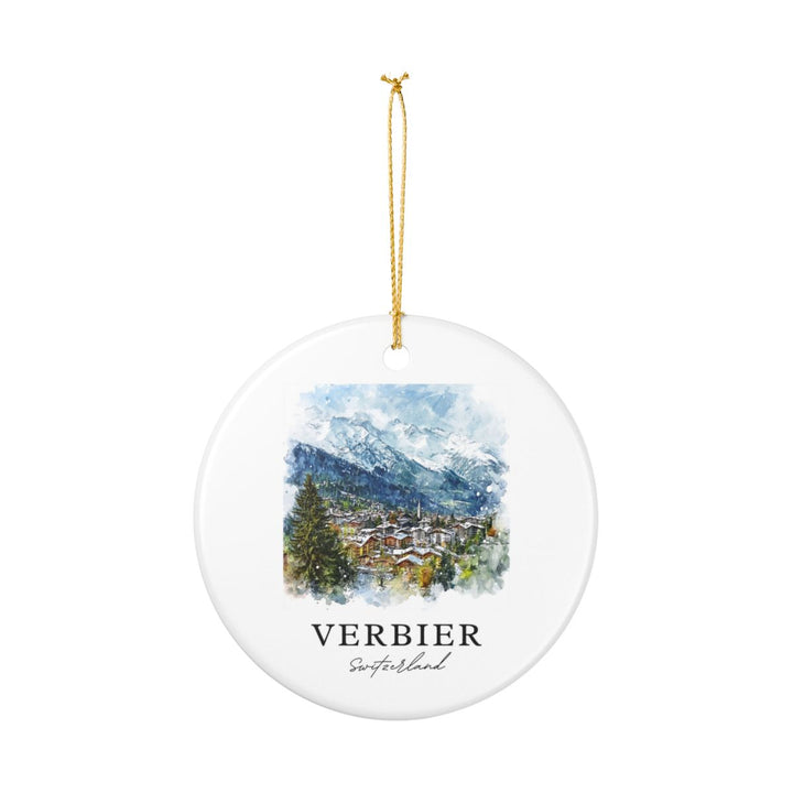 Verbier Switzerland Ornament: Unique Verbier Souvenir, Verbier Switzerland Xmas Decor, and Authentic Verbier Gift