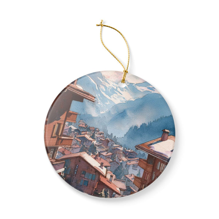 Verbier Switzerland Ornament: Unique Verbier Souvenir, Verbier Switzerland Xmas Decor, and Authentic Verbier Gift