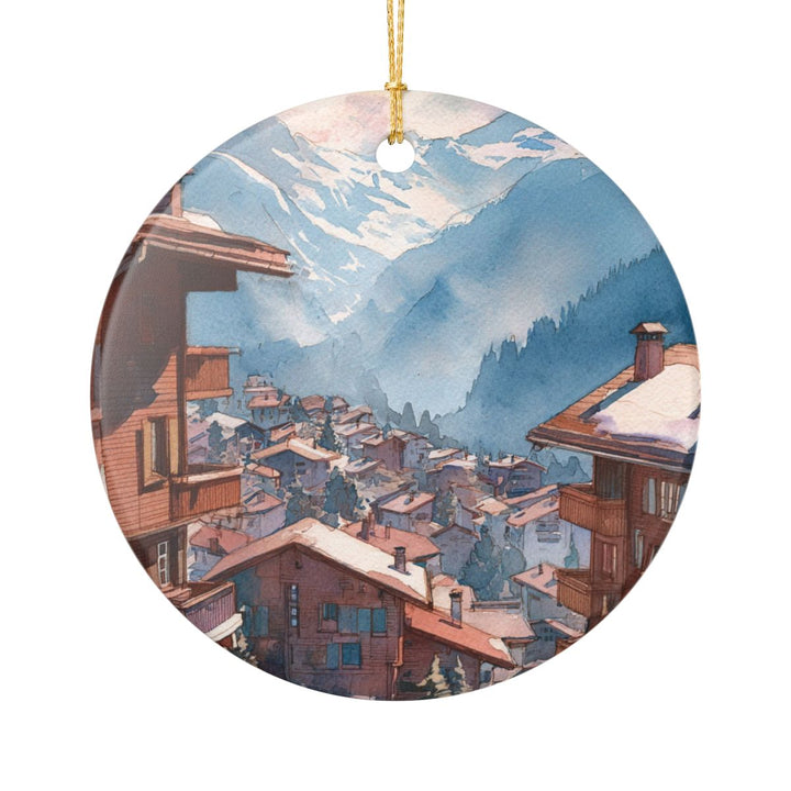 Verbier Switzerland Ornament: Unique Verbier Souvenir, Verbier Switzerland Xmas Decor, and Authentic Verbier Gift