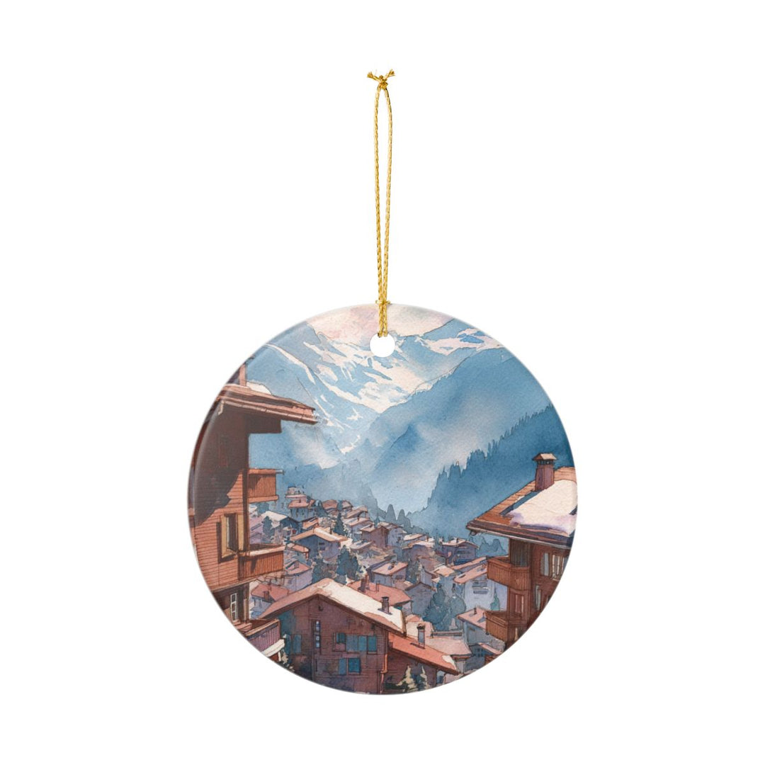 Verbier Switzerland Ornament: Unique Verbier Souvenir, Verbier Switzerland Xmas Decor, and Authentic Verbier Gift