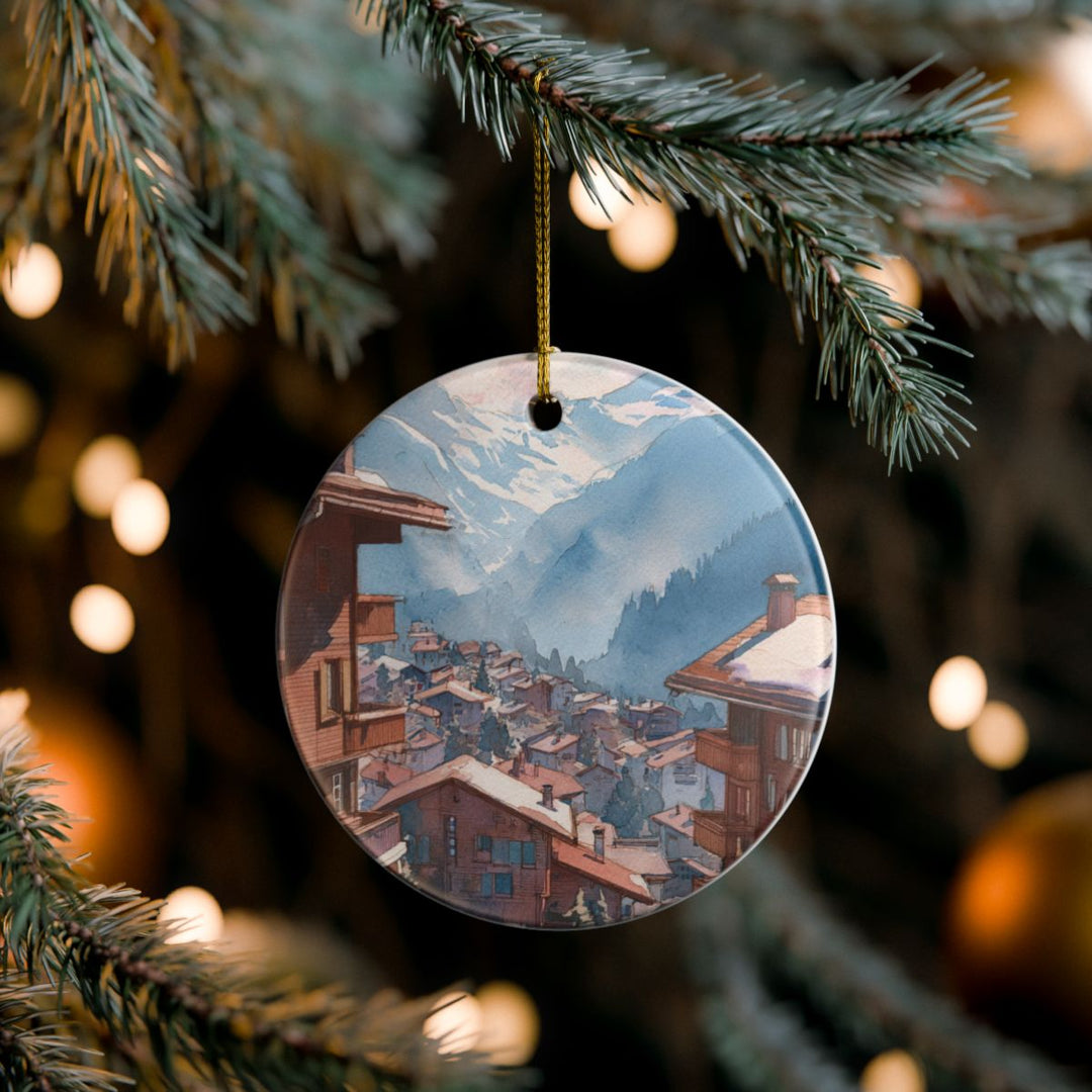 Verbier Switzerland Ornament: Unique Verbier Souvenir, Verbier Switzerland Xmas Decor, and Authentic Verbier Gift