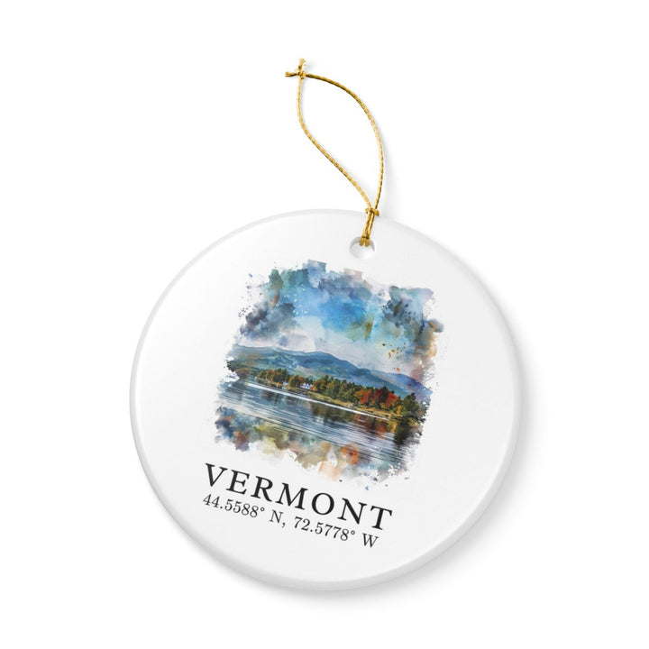 Vermont Ornament: Unique Vermont Souvenir, Vermont Xmas Decor, and Authentic Vermont Gift