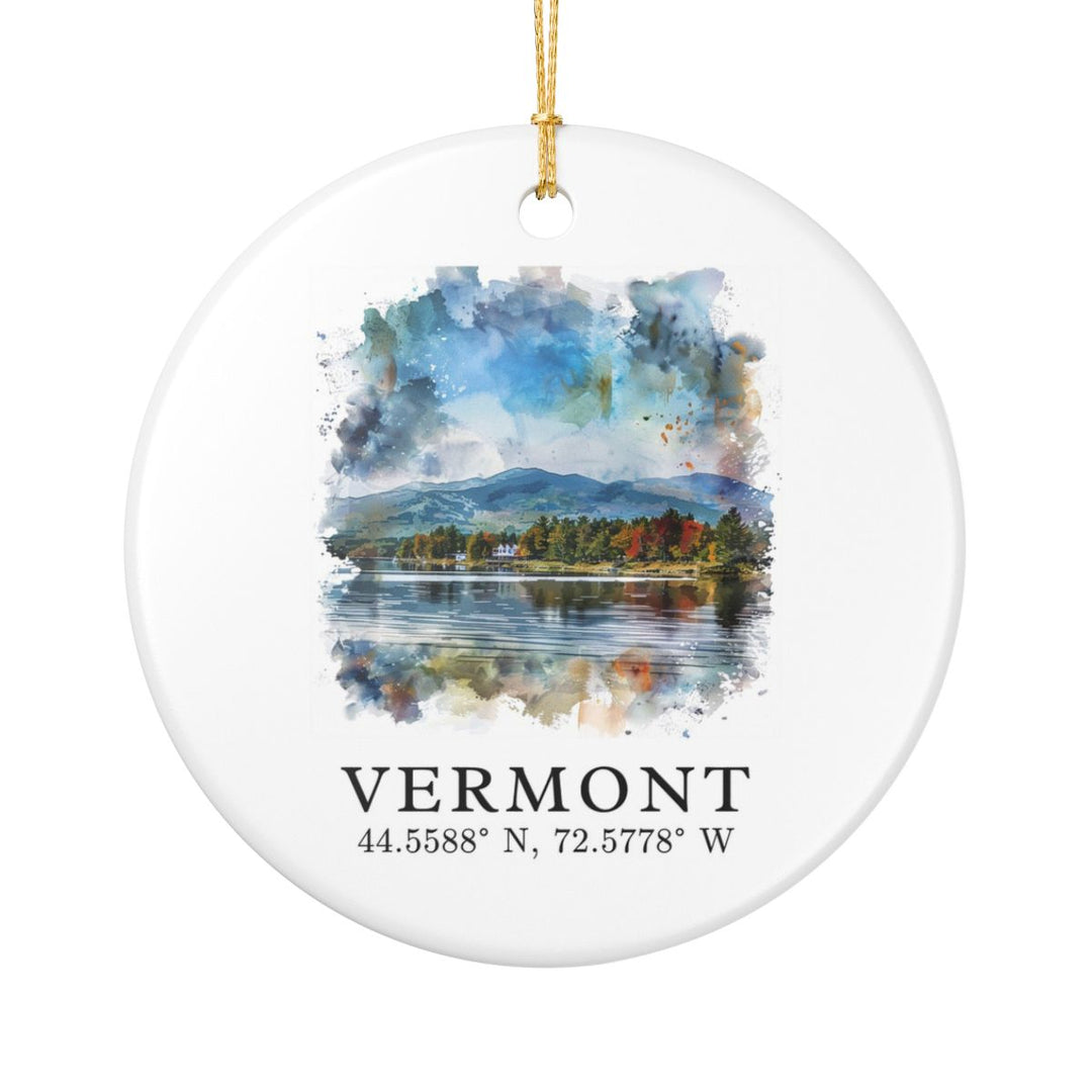 Vermont Ornament: Unique Vermont Souvenir, Vermont Xmas Decor, and Authentic Vermont Gift