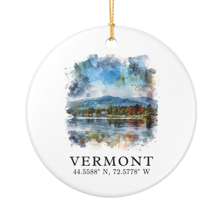 Vermont Ornament: Unique Vermont Souvenir, Vermont Xmas Decor, and Authentic Vermont Gift