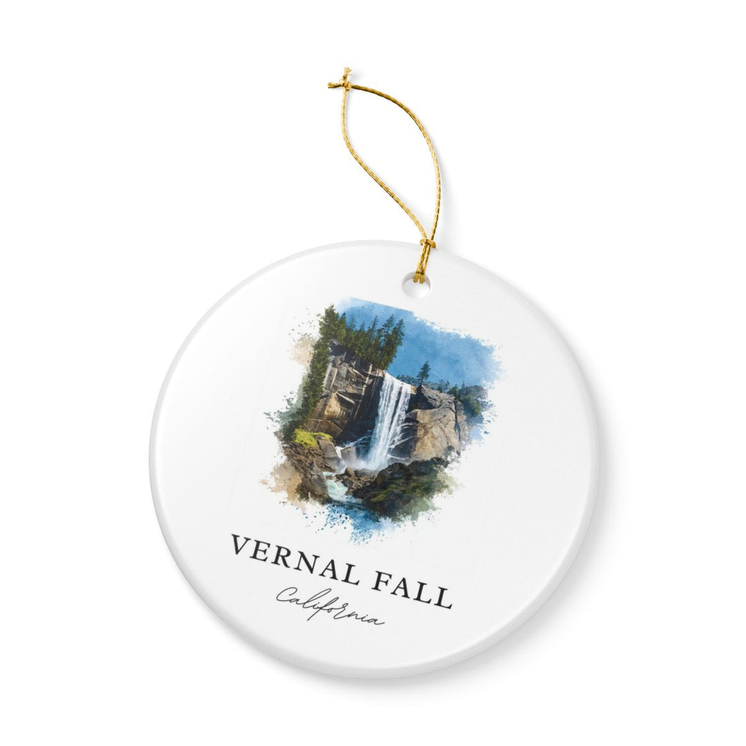 Vernal Fall California Ornament: Unique Vernal Fall Souvenir, Vernal Fall California Xmas Decor, and Authentic Vernal Fall Gift