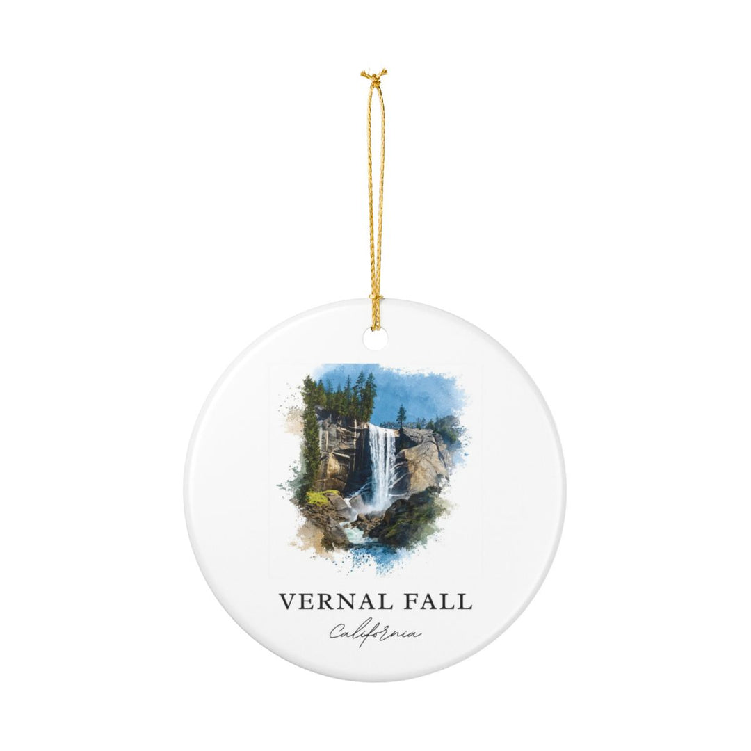 Vernal Fall California Ornament: Unique Vernal Fall Souvenir, Vernal Fall California Xmas Decor, and Authentic Vernal Fall Gift