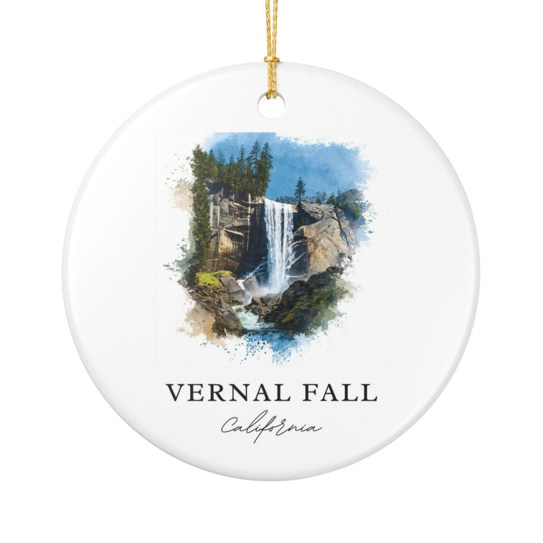 Vernal Fall California Ornament: Unique Vernal Fall Souvenir, Vernal Fall California Xmas Decor, and Authentic Vernal Fall Gift