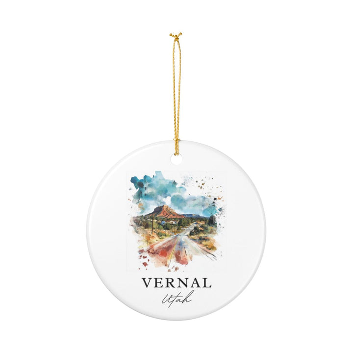 Vernal Utah USA Ornament: Unique Vernal Souvenir, Vernal Utah Xmas Decor, and Authentic Vernal Gift