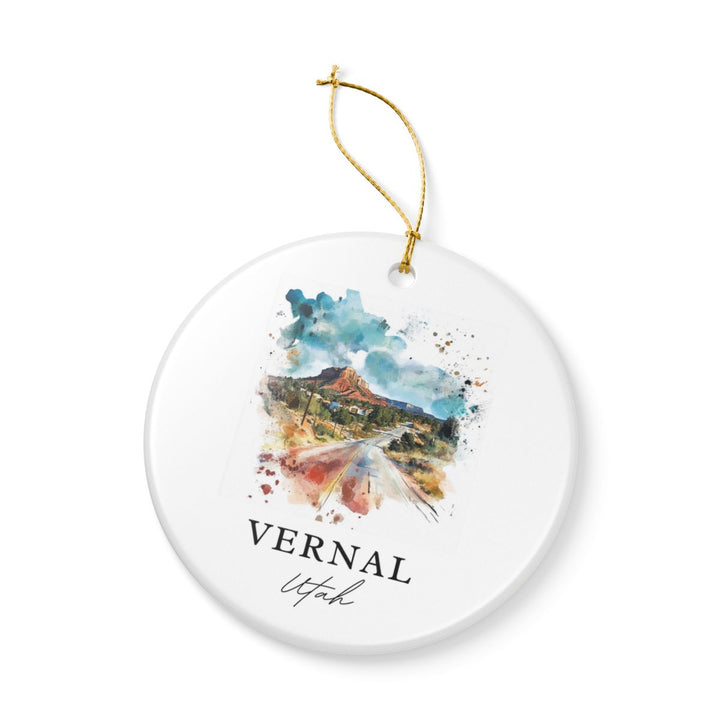 Vernal Utah USA Ornament: Unique Vernal Souvenir, Vernal Utah Xmas Decor, and Authentic Vernal Gift