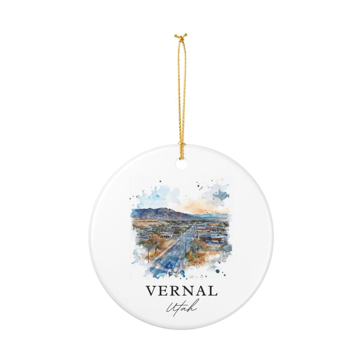 Vernal Utah USA Ornament: Unique Vernal Souvenir, Vernal Utah Xmas Decor, and Authentic Vernal Gift
