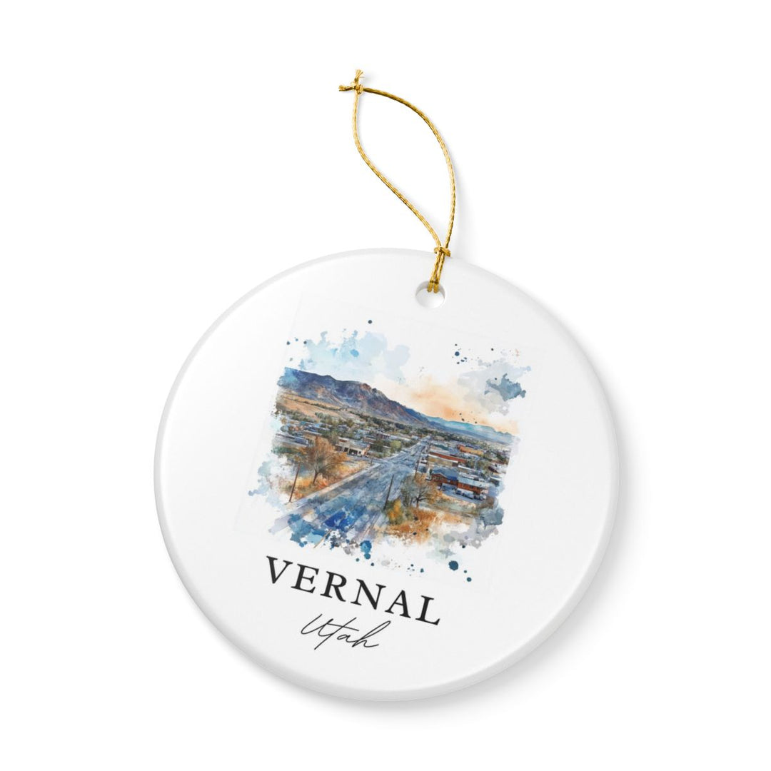 Vernal Utah USA Ornament: Unique Vernal Souvenir, Vernal Utah Xmas Decor, and Authentic Vernal Gift