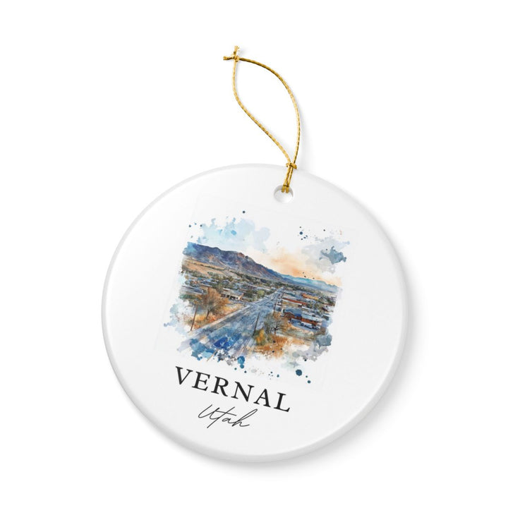 Vernal Utah USA Ornament: Unique Vernal Souvenir, Vernal Utah Xmas Decor, and Authentic Vernal Gift