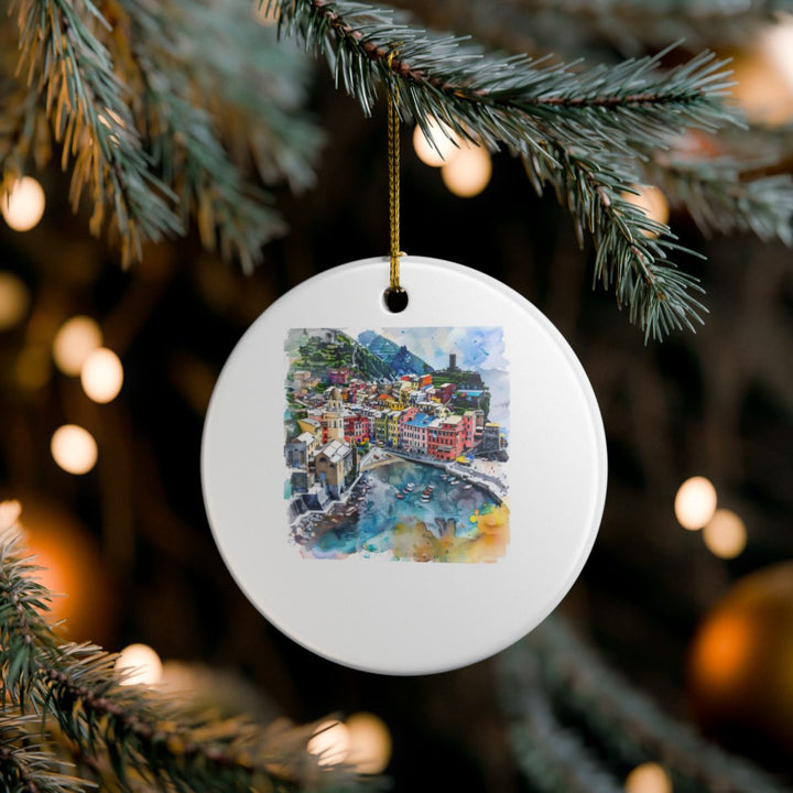 Vernazza Ornament: Unique Vernazza Souvenir, Vernazza Xmas Decor, and Authentic Vernazza Gift