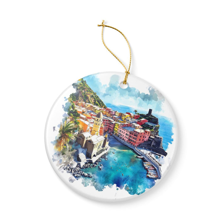 Vernazza Ornament: Unique Vernazza Souvenir, Vernazza Xmas Decor, and Authentic Vernazza Gift
