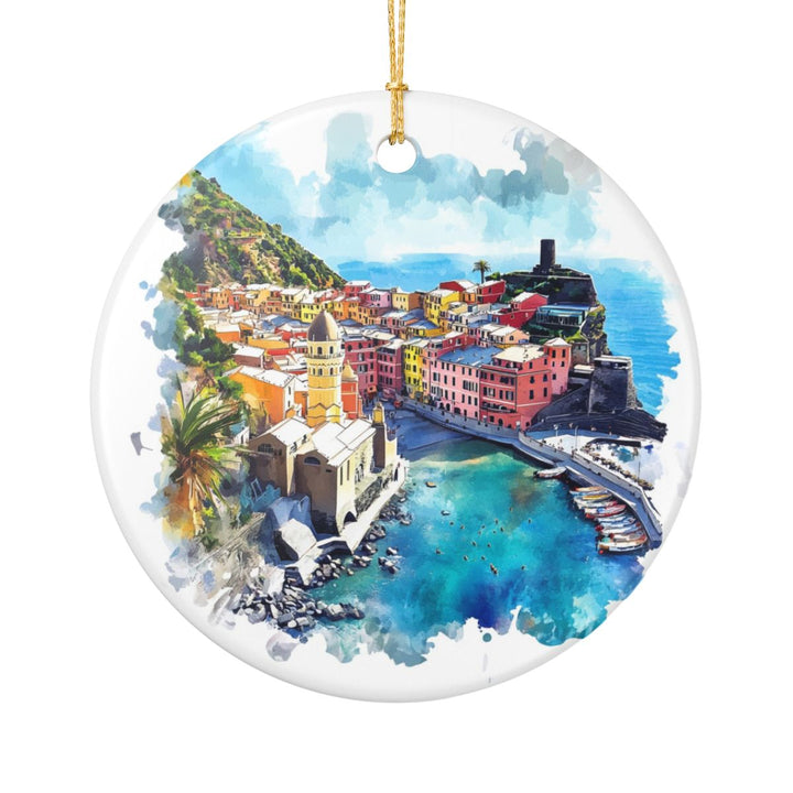 Vernazza Ornament: Unique Vernazza Souvenir, Vernazza Xmas Decor, and Authentic Vernazza Gift