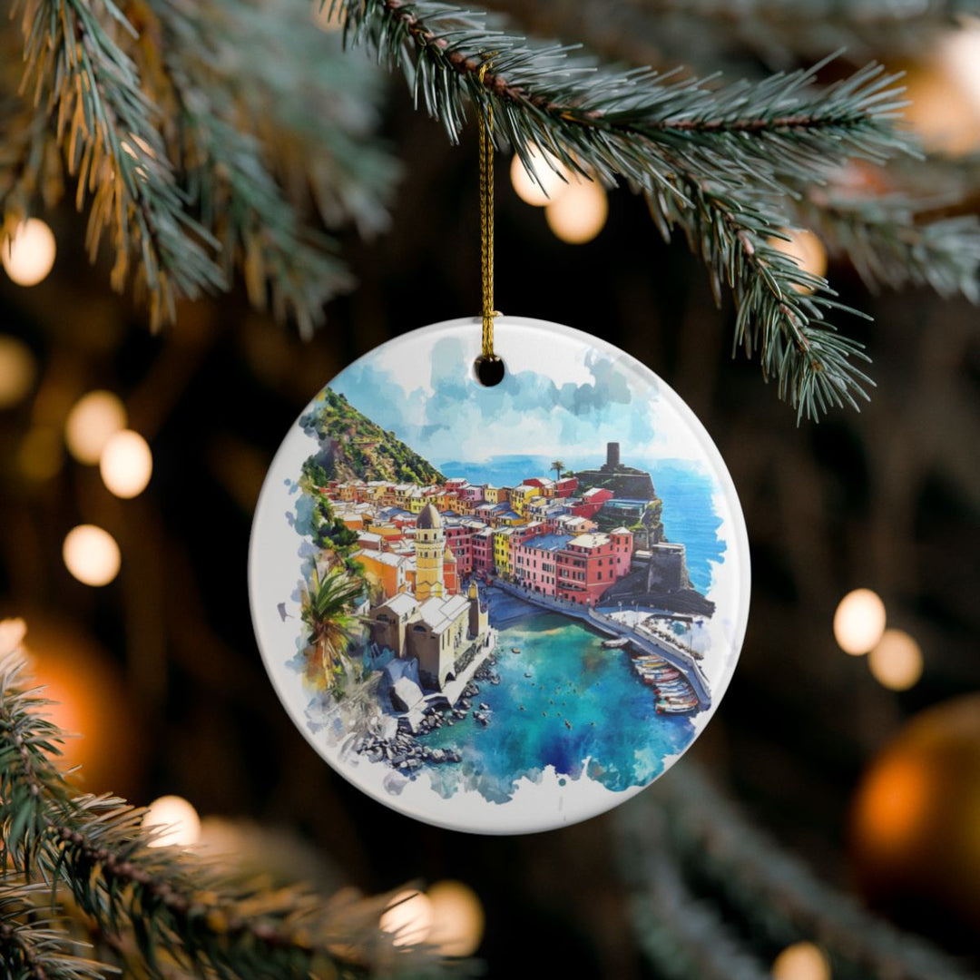 Vernazza Ornament: Unique Vernazza Souvenir, Vernazza Xmas Decor, and Authentic Vernazza Gift