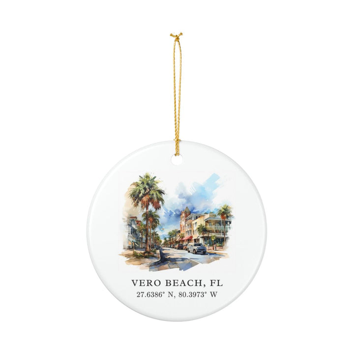 Vero Beach Florida Ornament: Unique Vero Beach Souvenir, Vero Beach Florida Xmas Decor, and Authentic Vero Beach Gift