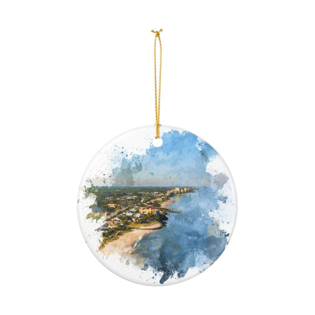 Vero Beach Florida Ornament: Unique Vero Beach Souvenir, Vero Beach Florida Xmas Decor, and Authentic Vero Beach Gift